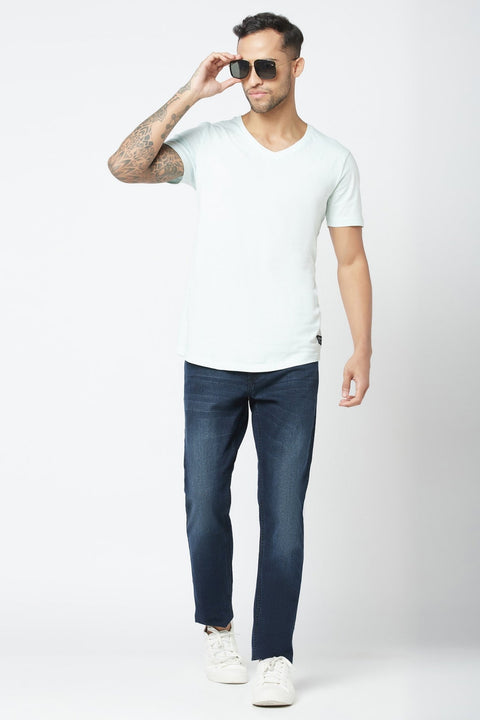 Dark Blue Skinny Fit Jeans - Jeans - 221211182