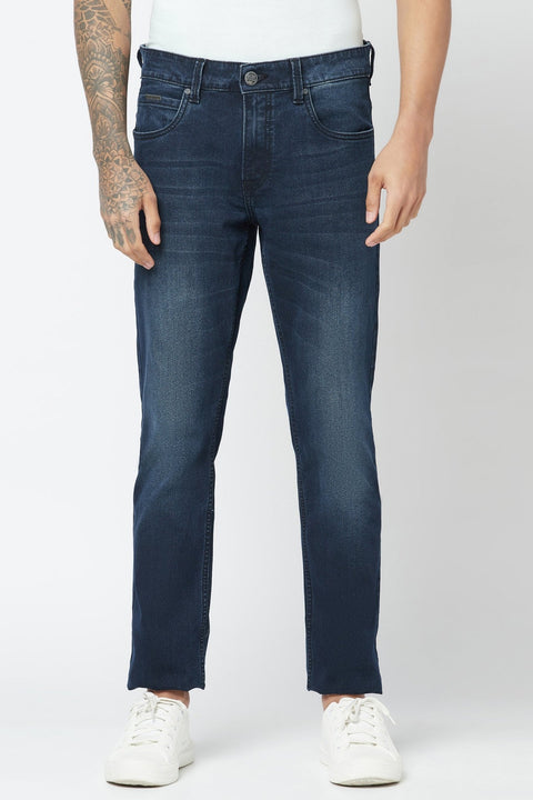 Dark Blue Skinny Fit Jeans - Jeans - 221211182