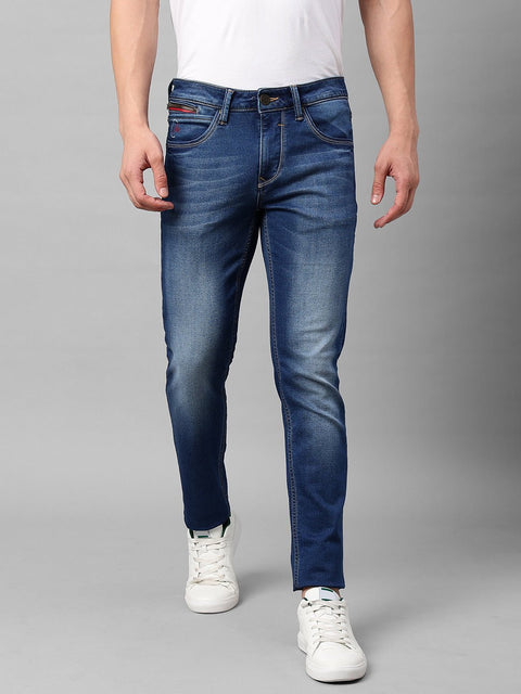 Dark Blue Skinny Fit Jeans - Jeans - 230110023