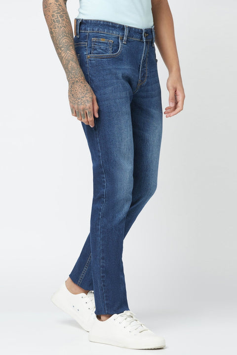 Mid Blue Slim Fit Jeans - Jeans - 221211106