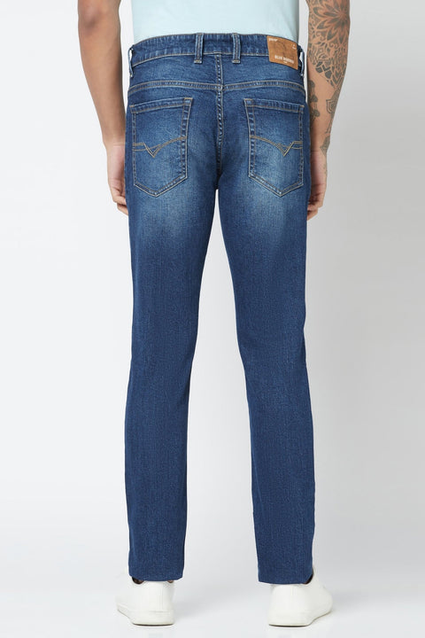 Mid Blue Slim Fit Jeans - Jeans - 221211106