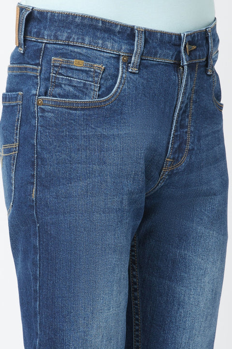 Mid Blue Slim Fit Jeans - Jeans - 221211106
