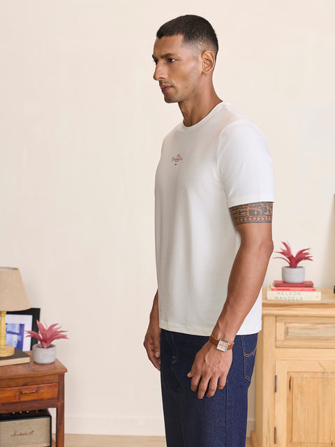 Smart Fit Single Jersey Graphic T-Shirt