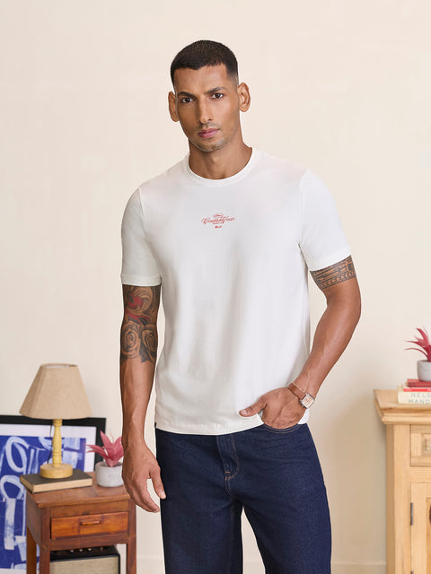 Smart Fit Single Jersey Graphic T-Shirt