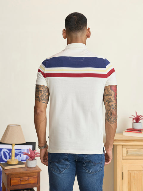 Striped Single Jersey Polo