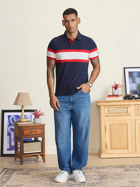 Solid Pique Half Sleeve Polo