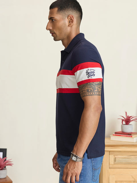 Solid Pique Half Sleeve Polo