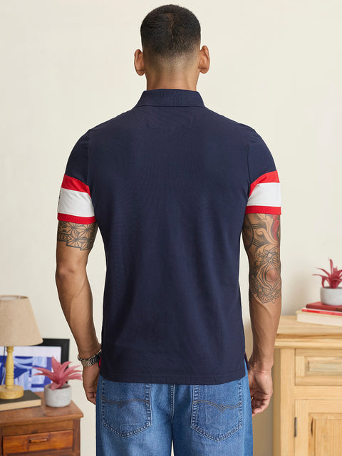 Solid Pique Half Sleeve Polo