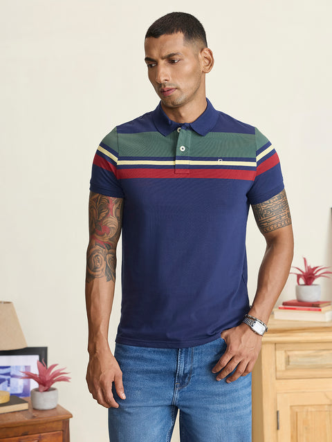 Striped Single Jersey Polo