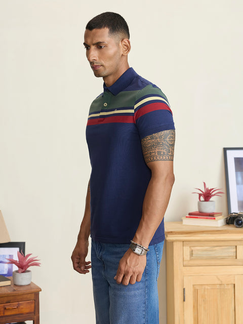 Striped Single Jersey Polo