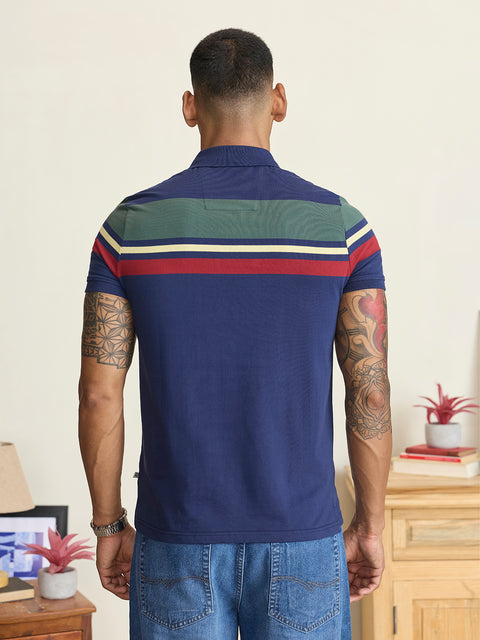 Striped Single Jersey Polo