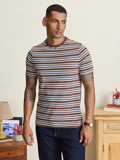 Striped Single Jersey T-Shirt