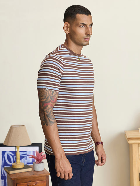 Striped Single Jersey T-Shirt