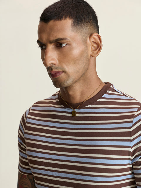 Striped Single Jersey T-Shirt