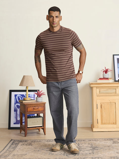 Single Jersey Striped T-Shirt