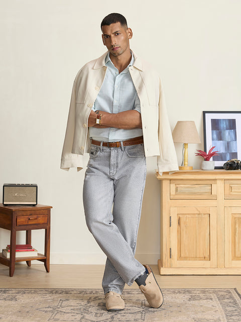Relaxed Fit Rigid Denim