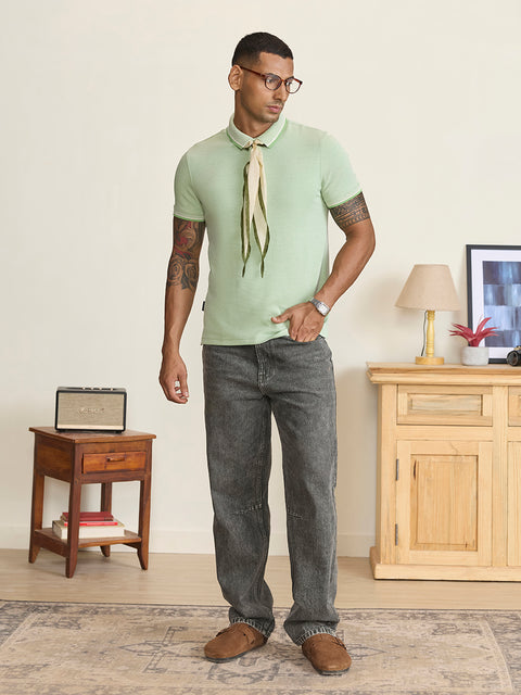 Smart Fit Solid Cotton Blend Polo