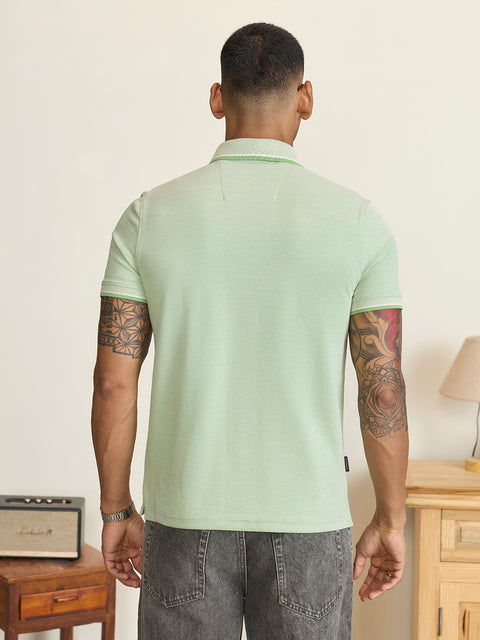 Smart Fit Solid Cotton Blend Polo