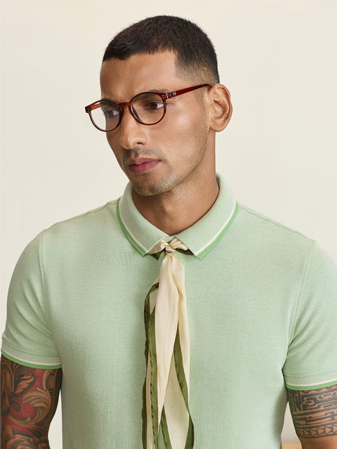 Smart Fit Solid Cotton Blend Polo