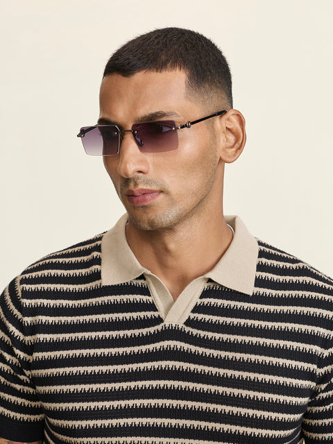Smart Fit Striped Flatknit Polo