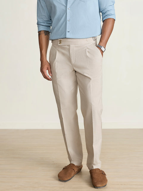 Relaxed Fit Linen Trousers
