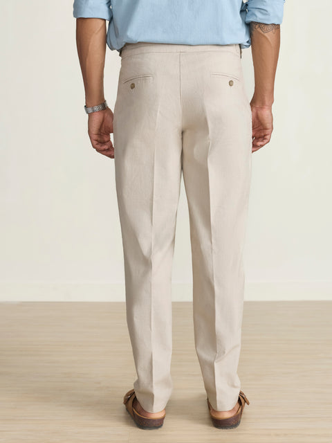Relaxed Fit Linen Trousers