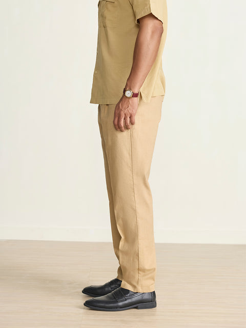 Relaxed Fit Linen Trousers