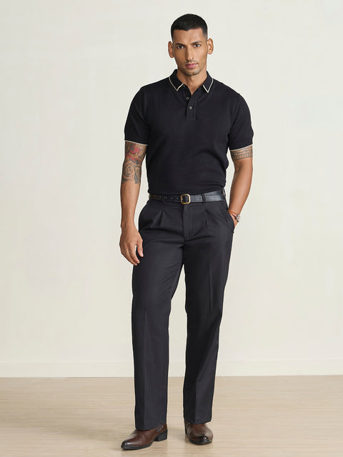 Smart Fit Textured Flatknit Polo