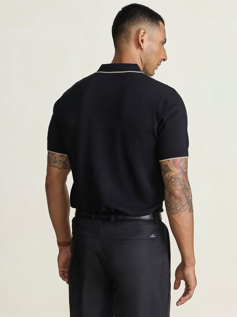 Smart Fit Textured Flatknit Polo