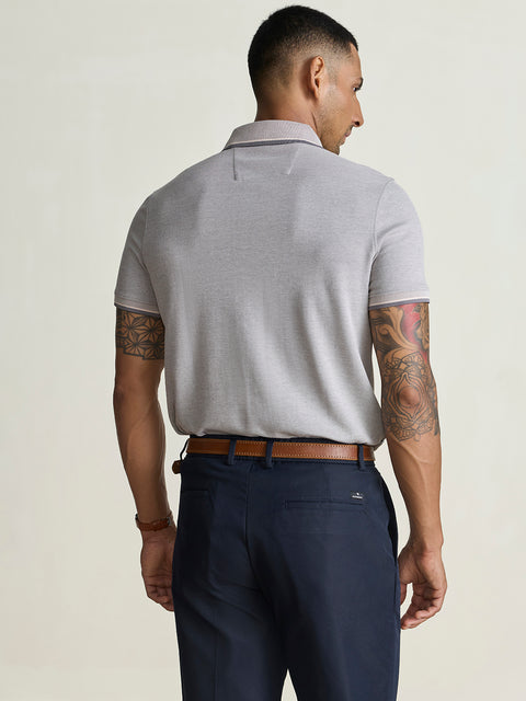 Smart Fit Solid Cotton Blend Polo