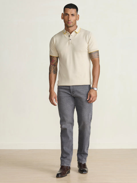 Smart Fit Textured Flatknit Polo