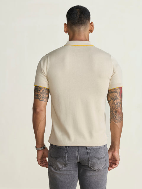 Smart Fit Textured Flatknit Polo