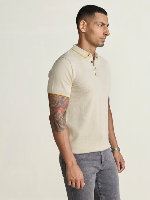 Smart Fit Textured Flatknit Polo