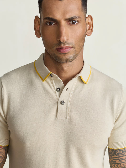 Smart Fit Textured Flatknit Polo