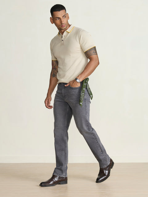 Smart Fit Textured Flatknit Polo