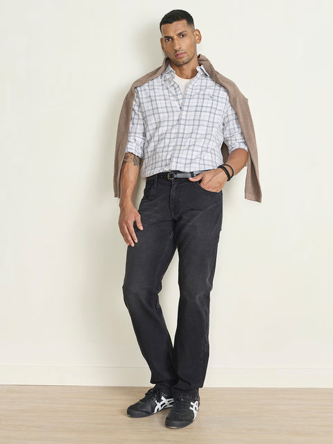 Straight Fit Rigid Denim