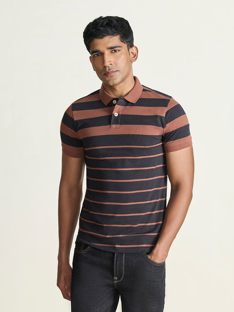 Smart Fit Striped Polo