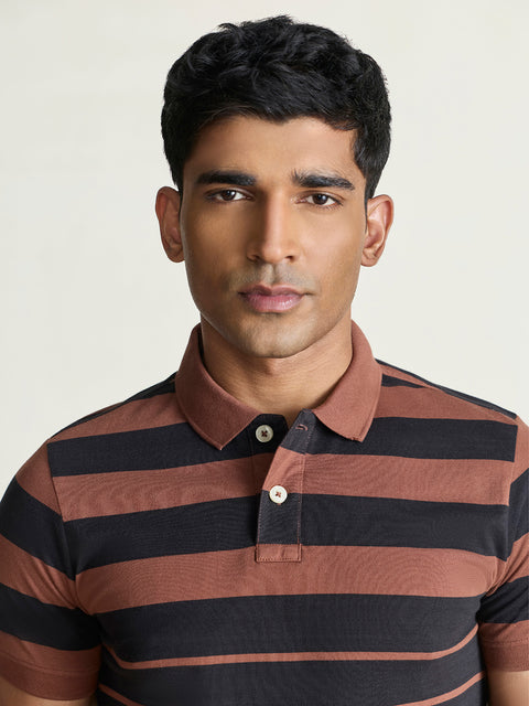 Smart Fit Striped Polo