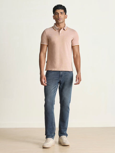 Smart Fit Solid Cotton Blend Polo