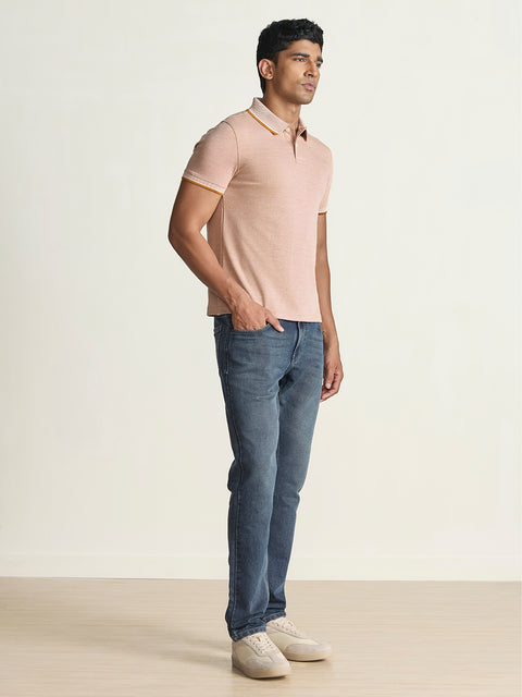 Smart Fit Solid Cotton Blend Polo