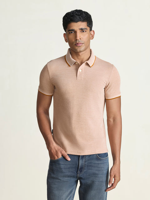 Smart Fit Solid Cotton Blend Polo