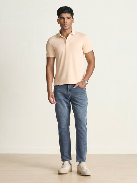 Smart Fit Solid Cotton Blend Polo