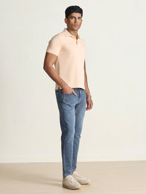 Smart Fit Solid Cotton Blend Polo