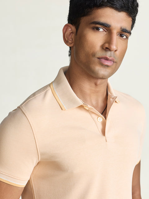 Smart Fit Solid Cotton Blend Polo