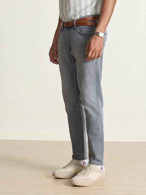 Ankle Fit Knitted Denim