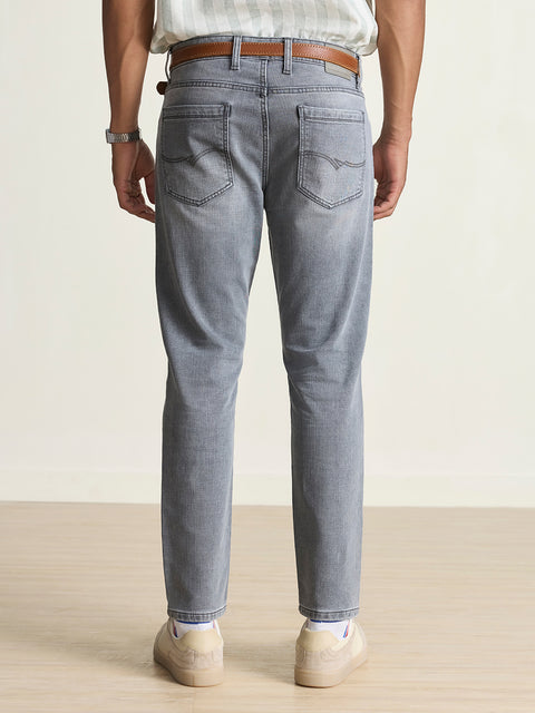Ankle Fit Knitted Denim
