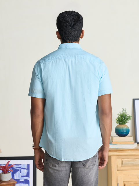 Slub Solid Tailored Fit Shirt