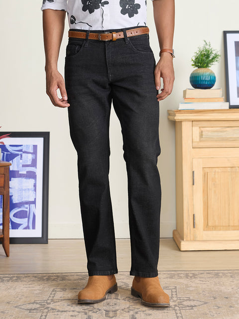 Tinted Straight Fit Twill Denim
