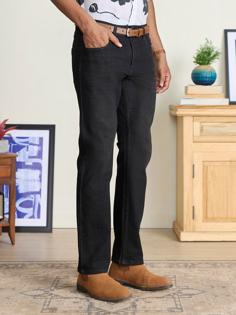 Tinted Straight Fit Twill Denim