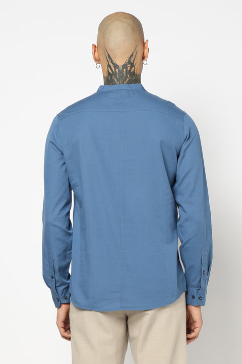 Camel Solid Cotton Shirt Kurta